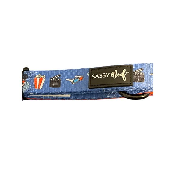 Disney Sassy Woof Dog Leash Harness Set Blue Red Mickey Mouse Popcorn Sz XL NWT - Picture 5 of 6